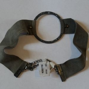 free people gray choker